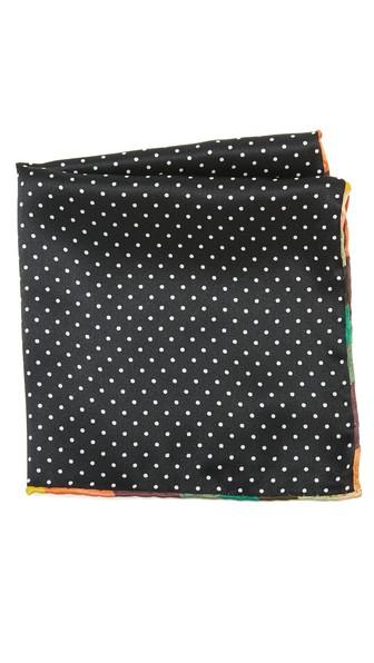 Paul Smith Signature Edge Pin Dot Pocket Square