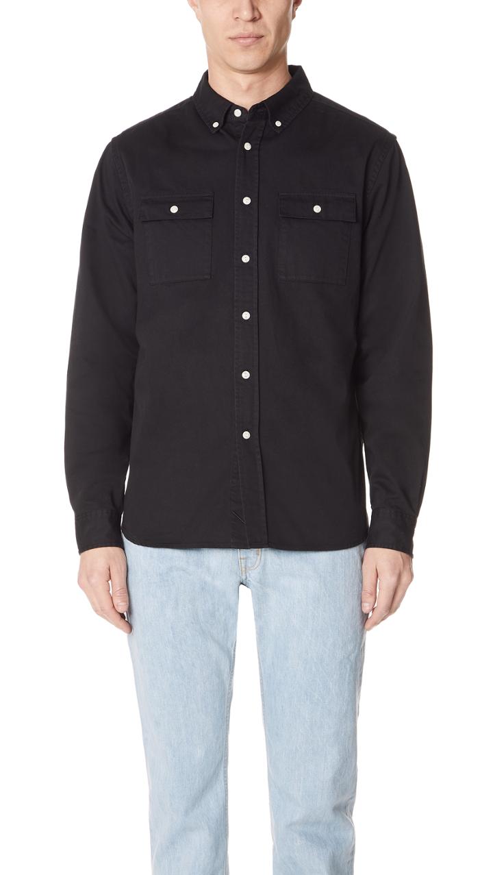 Saturdays Nyc Angus Long Sleeve Shirt