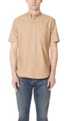 Gitman Vintage Short Sleeve Overdye Oxford Shirt