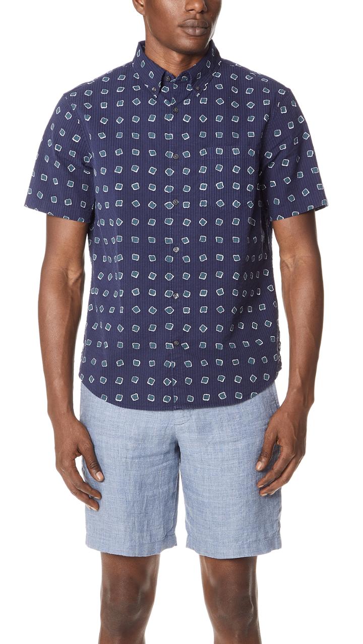 Club Monaco Square Dot Shirt