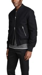 Ami Zipper Bomber Jacket