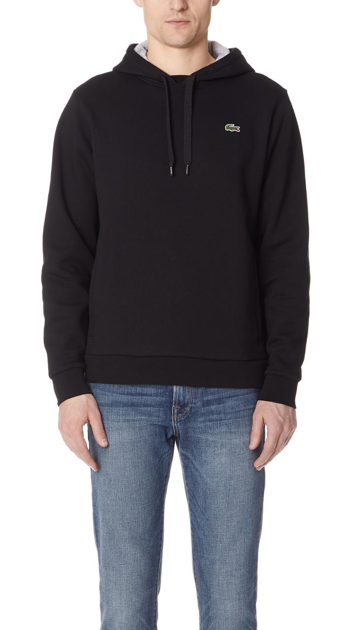 Lacoste Fleece Pullover Hoodie