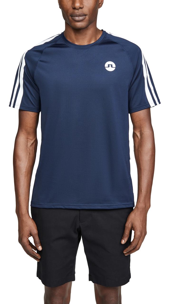 J Lindeberg Riley Placement Mesh Tee