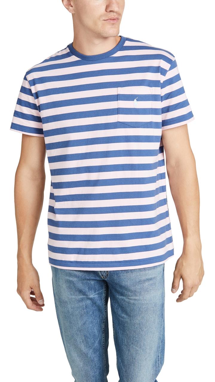 Polo Ralph Lauren Short Sleeve Striped Pocket Tee