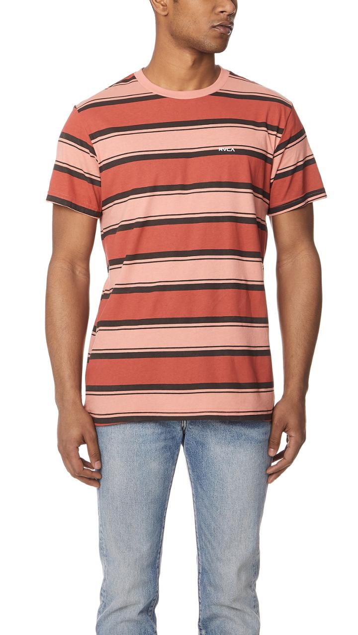 Rvca 4 Stripe Tee