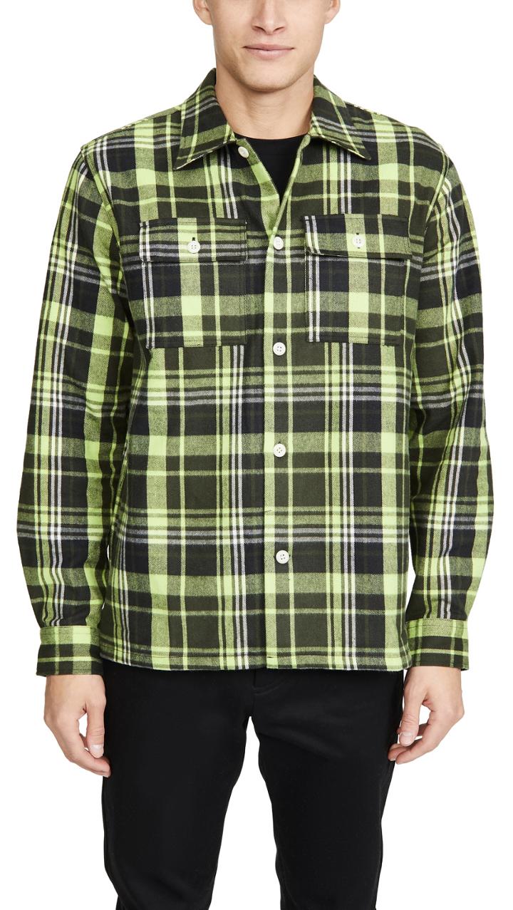 Wood Wood Franco Plaid Overshirt