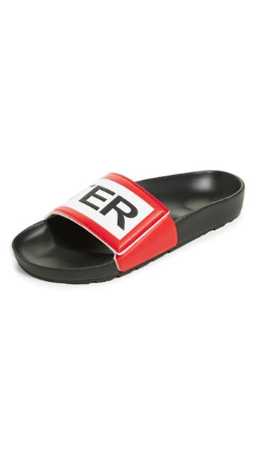 Hunter Boots Original Adjustable Logo Slide Sandals
