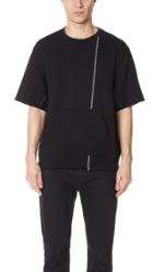 3 1 Phillip Lim Short Sleeve Reconstructed Sweatshirt