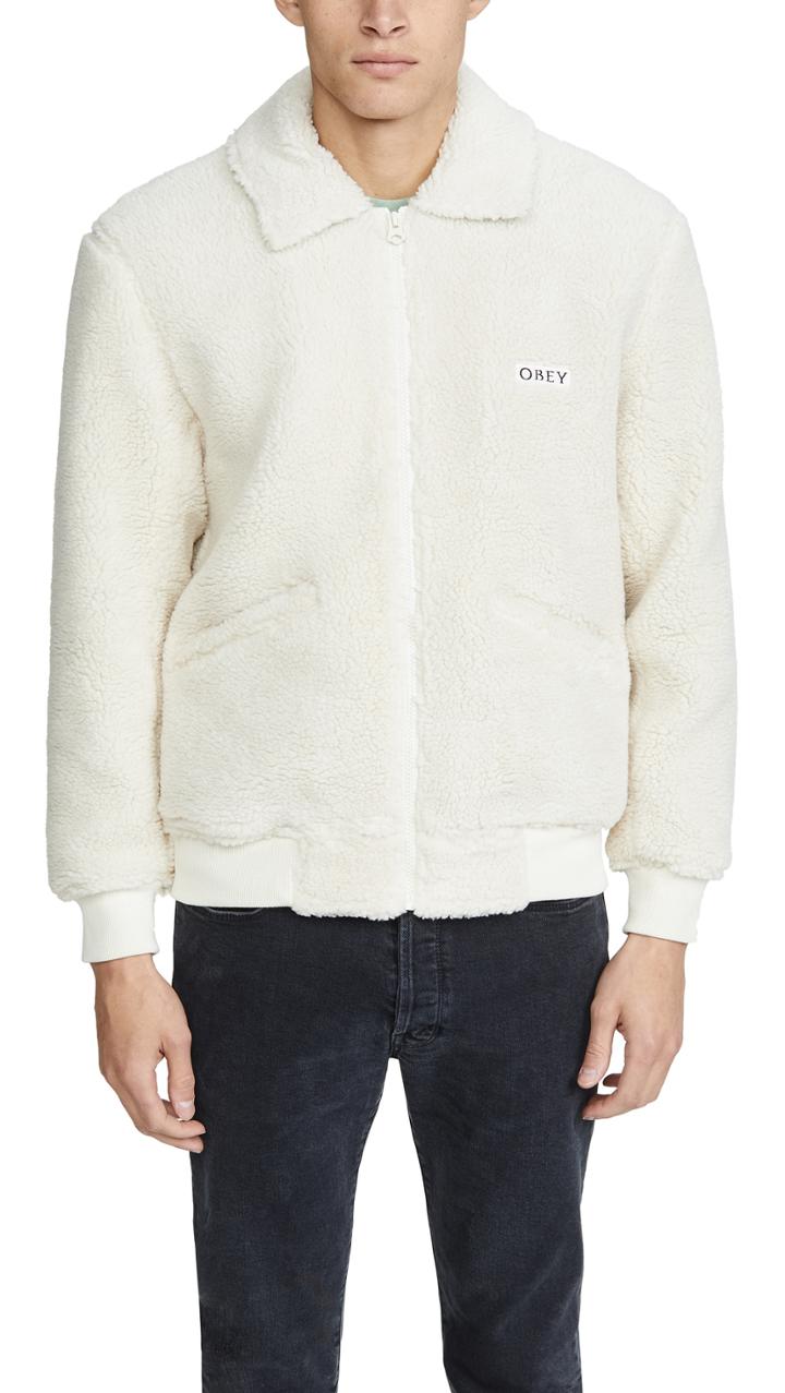 Obey Caboose Sherpa Bomber Jacket