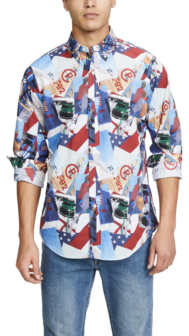 Polo Ralph Lauren Allover Sailing Poplin Shirt