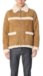A P C Leather Jacket