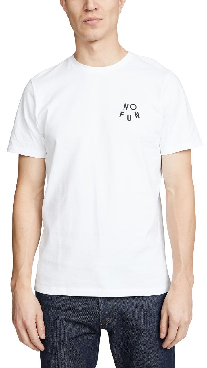 A P C No Fun T Shirt