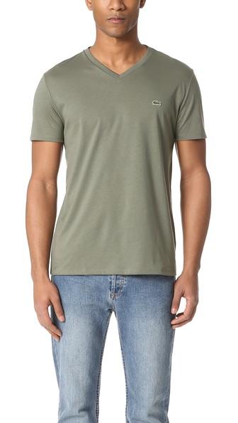 Lacoste V Neck Tee