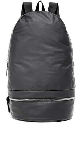 Z Zegna Popeline Leather Backpack