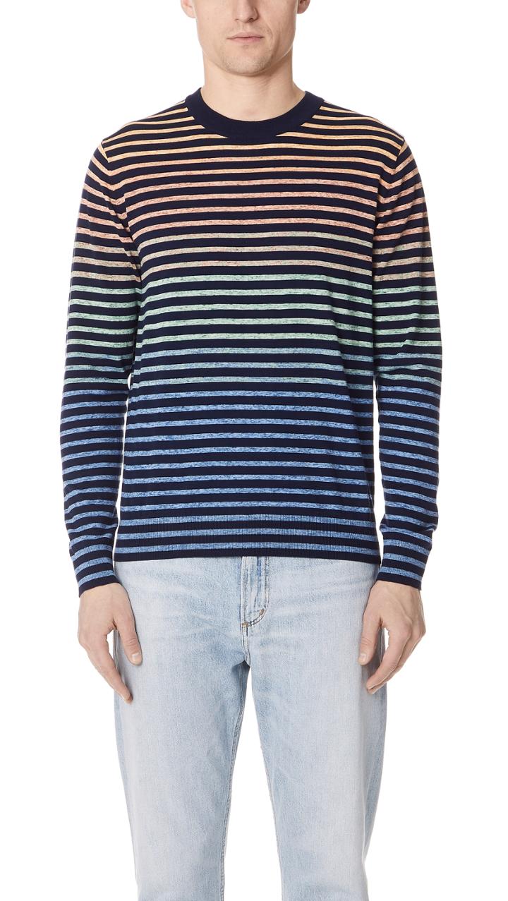 Ps By Paul Smith Long Sleeve Stripe Top