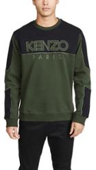 Kenzo Mixed Mesh Kenzo Logo Sweatshirt