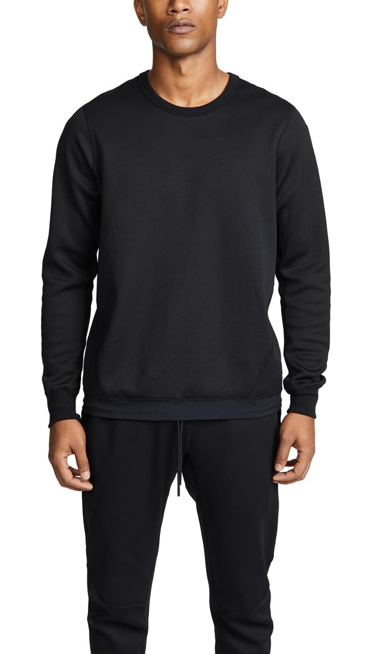 Reigning Champ Bonded Interlock Crewneck Pullover