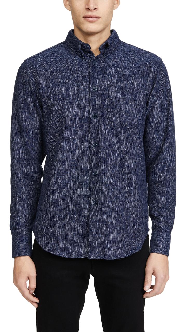 Naked Famous Easy Shirt In Cotton Tweed