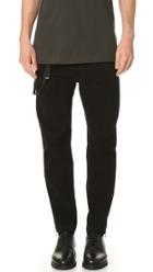 Helmut Lang Overdyed Sateen Curved Leg Track Pants