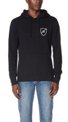 Reigning Champ Lighweight Shield Logo Hoodie