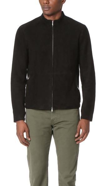 Theory Amorim Suede Bomber