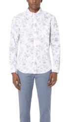 Club Monaco Slim Floral Shirt