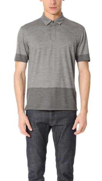 Z Zegna Techmerino Colorblocked Polo