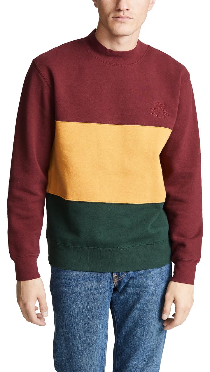 Stussy Large Crew Neck Sweatshirt