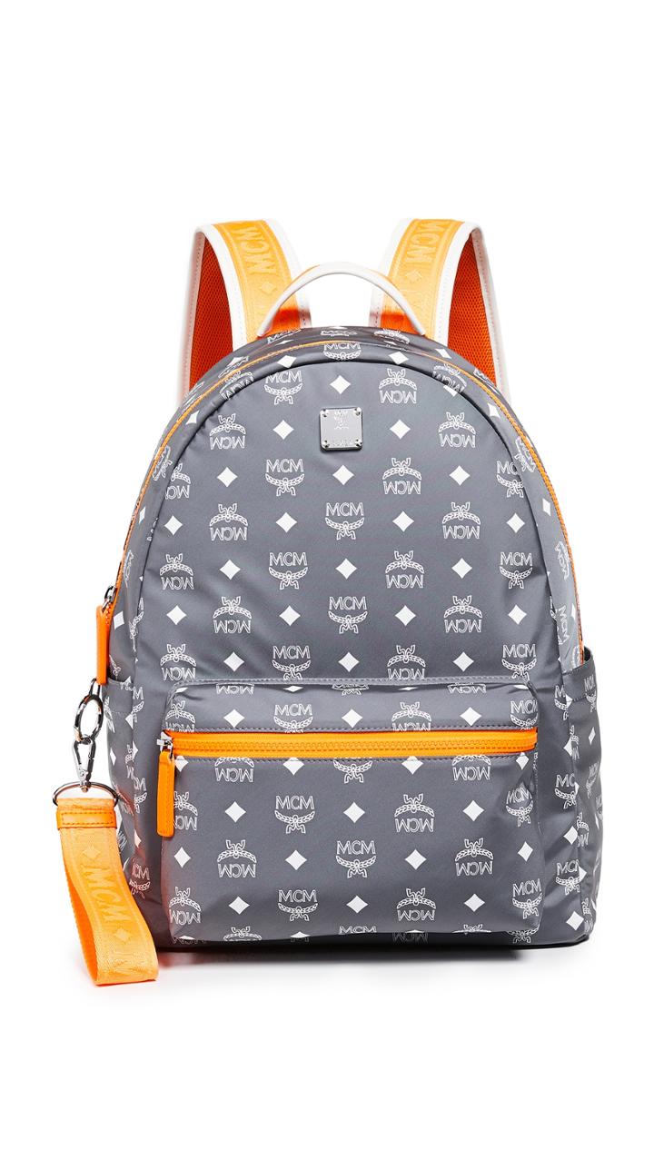 Mcm Resnick Logo Backpack 40