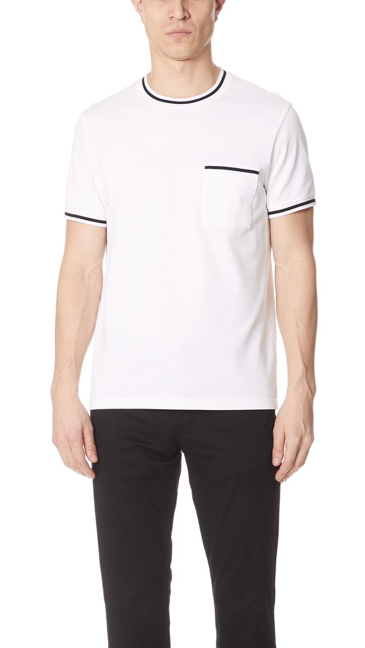 Club Monaco Short Sleeve Pique Crew Tee