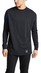 Fred Perry By Raf Simons Long Sleeve Tape Detail T Shirt