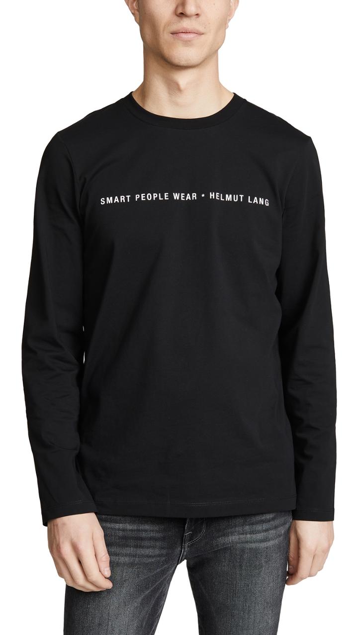 Helmut Lang Smart People Long Sleeve Tee