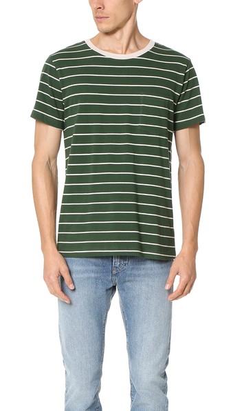 Mollusk Striped Pocket Tee