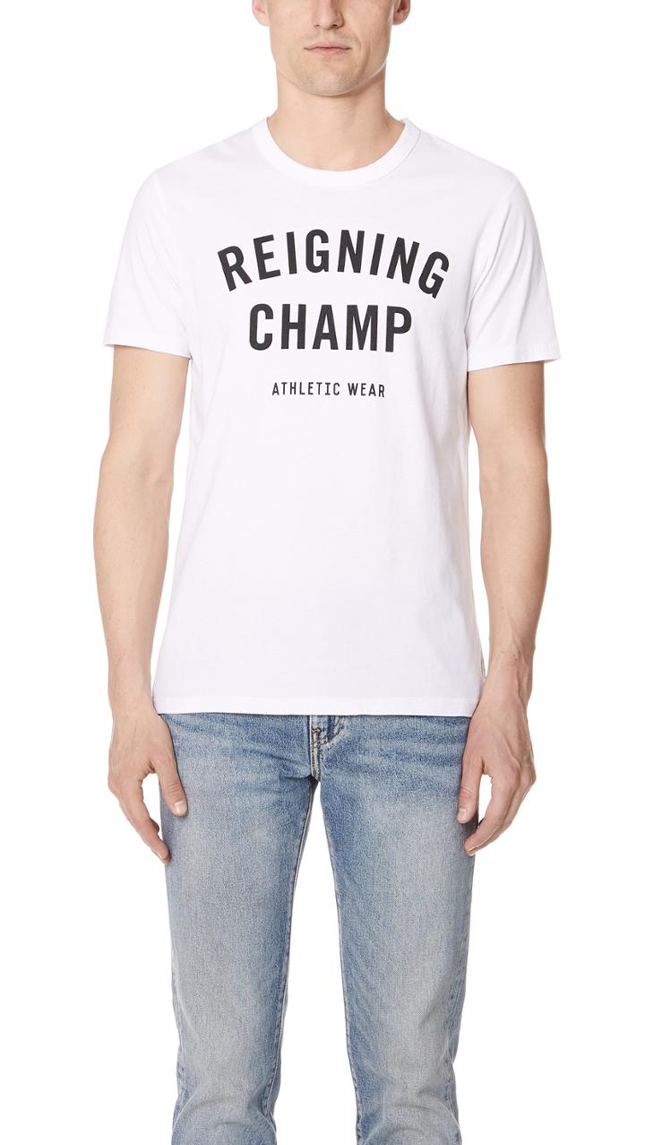 Reigning Champ Gym Logo Tee