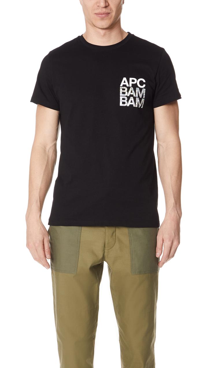 A P C Bam Bam Short Sleeve Tee