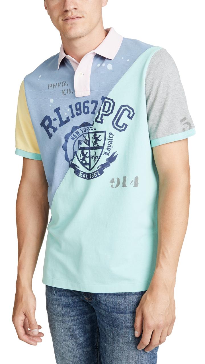 Polo Ralph Lauren Short Sleeve Patchwork Polo Shirt