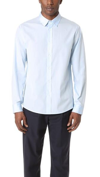 Vince Reverse Placket Long Sleeve Shirt