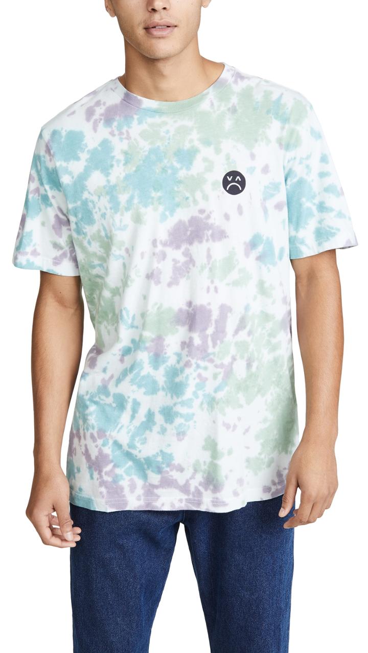 Rvca Happy Sad Tie Dye T Shirt
