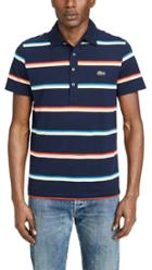 Lacoste Multi Stripe 4 Button Placket Polo Shirt