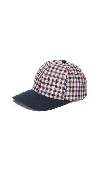 Ami Gingham Denim Cap