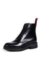 Hugo Impact Logo Tab Leather Boots