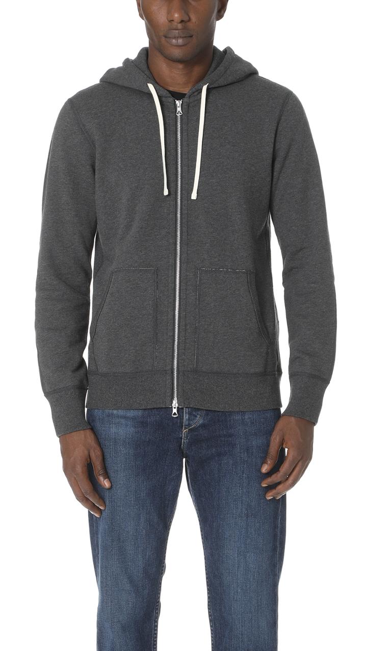 Reigning Champ Mid Weight Full Zip Hoodie