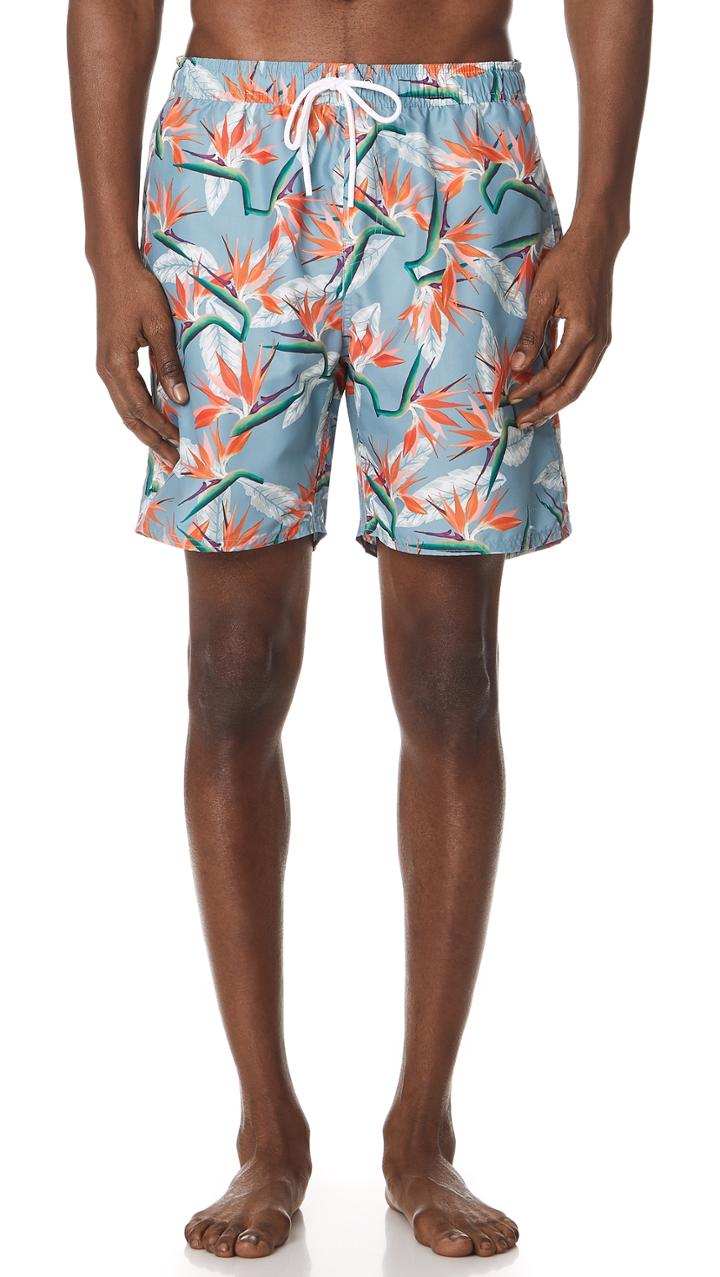 Saturdays Nyc Timothy Paradise Swim Shorts