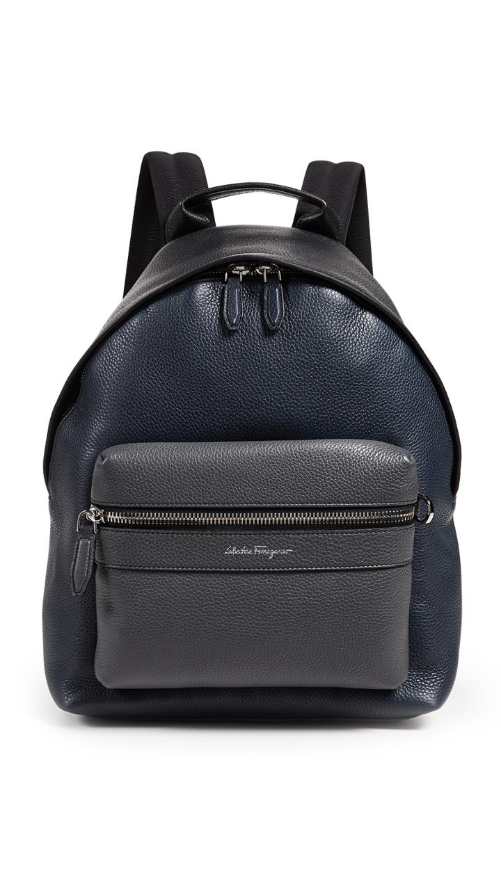 Salvatore Ferragamo Firenze Leather Backpack