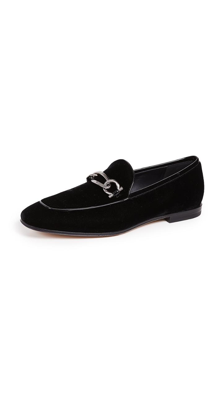 Salvatore Ferragamo Boy 2 Velvet Loafers