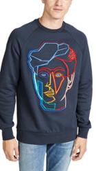 Paul Smith Sweatshirt With Face And Statue Embroideries