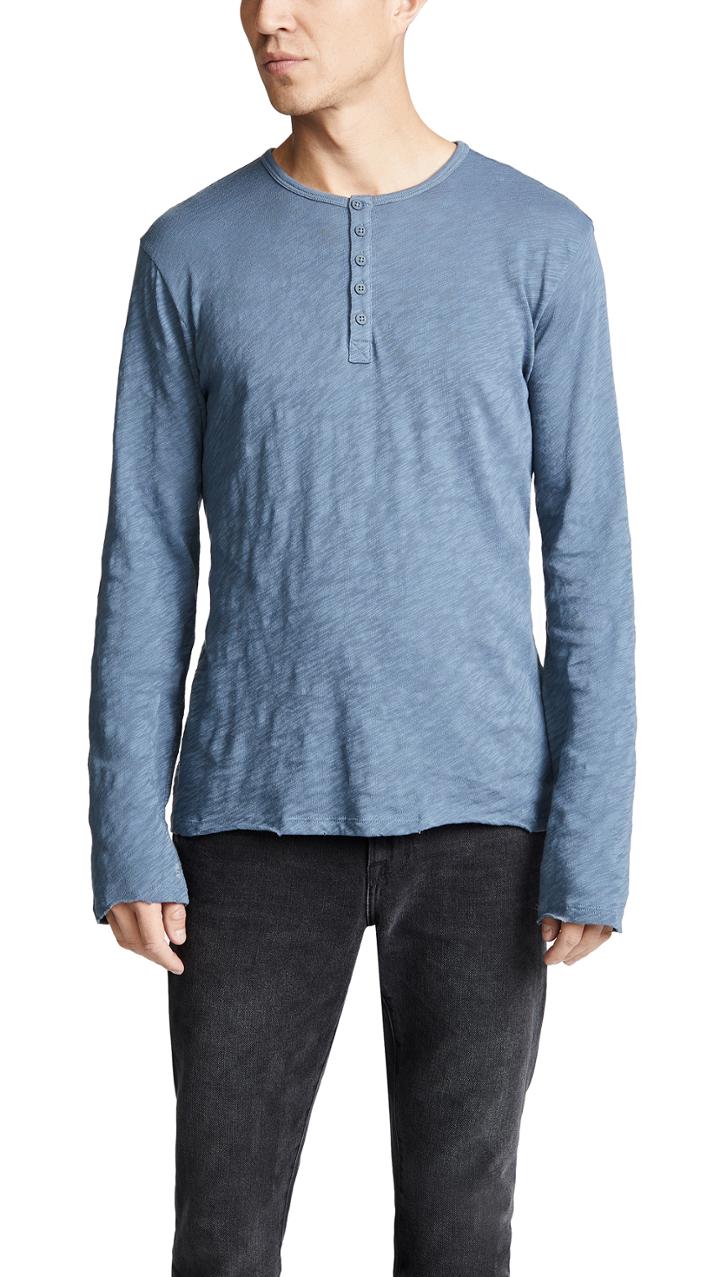 Atm Collection Slubbed Jersey Henley