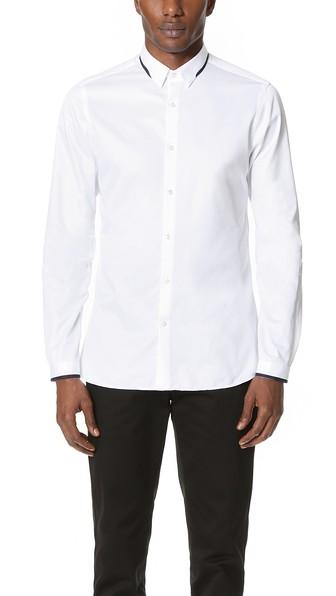 The Kooples Dress Shirt With Grosgrain Detail