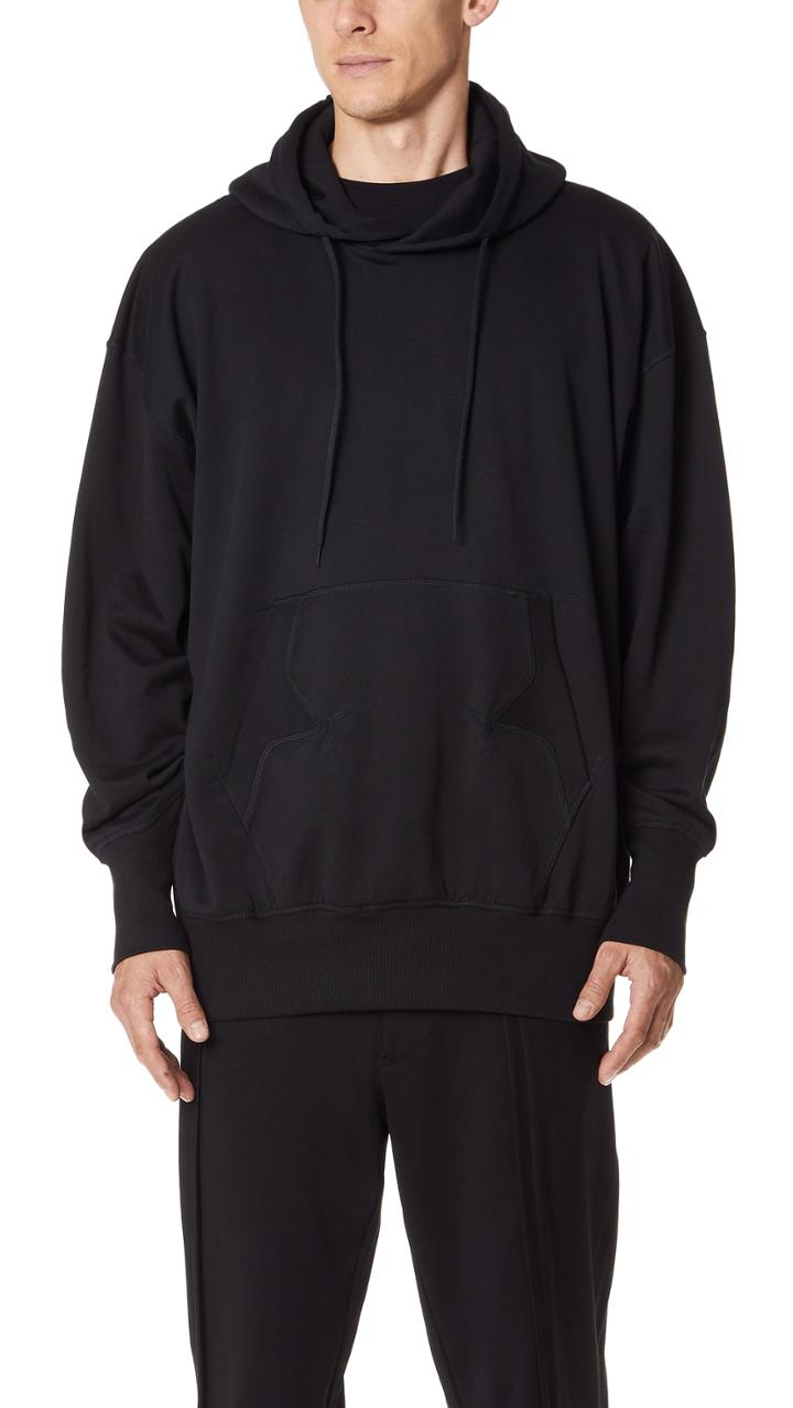 Y 3 M Stacked Logo Hoodie