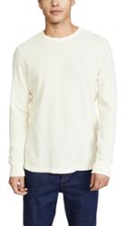 Faherty Long Sleeve Essential Waffle Crew Neck